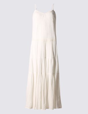 Pure Cotton Tier Maxi Dress